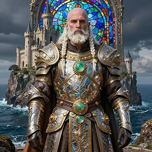 Intricate Gothic Warrior Amulet