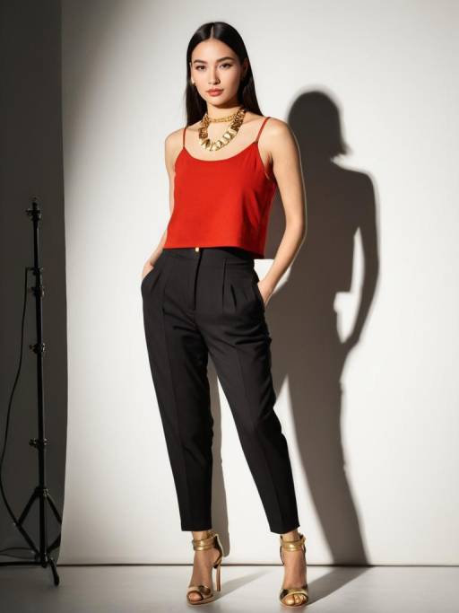 Modern Chic Woman in Stylish Attire