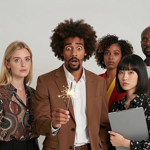 Dynamic Group with Sparkler Surprise