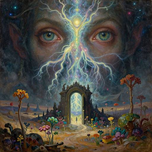Dark Fantasy Portal to Alien Paradise