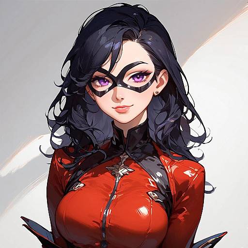 Violet Parr in Red Bodysuit Portrait
