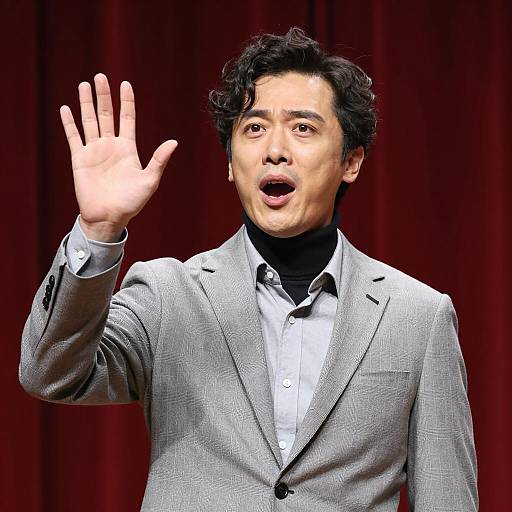 Dramatic Portrait of a Man in Blazer