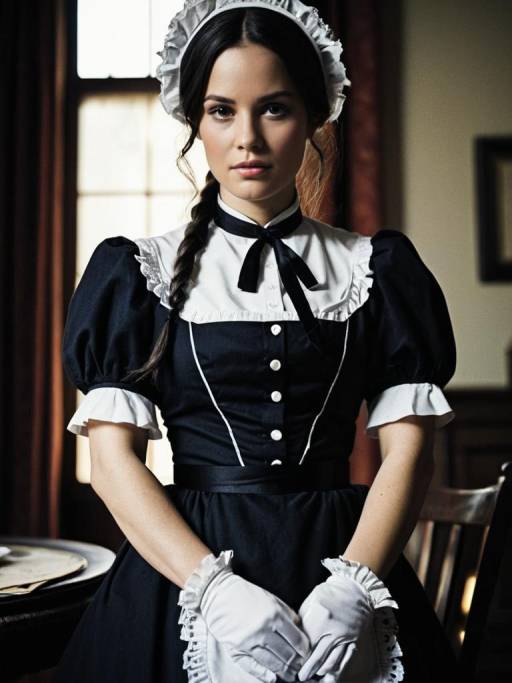 Photorealistic Django Unchained Maid Portrait