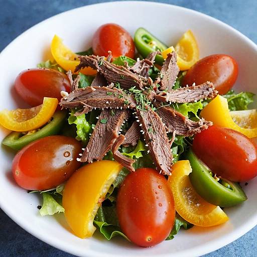 Fresh Colorful Salad Close-Up