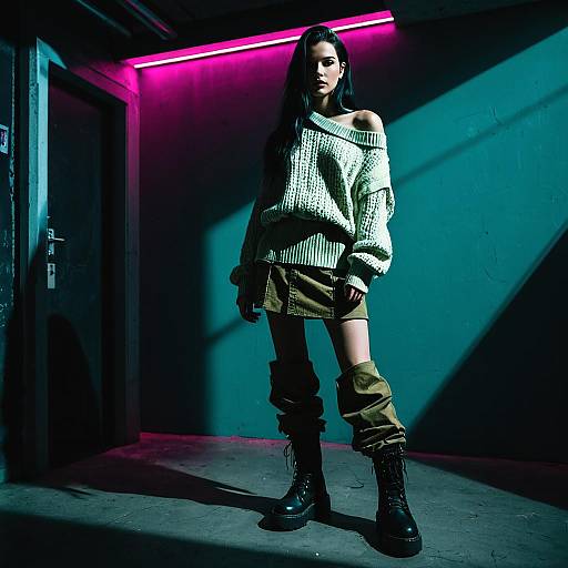 Alt Fashion Micro Skirt Portrait