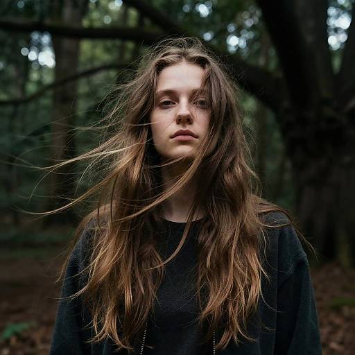Wild Hair in Moody Forest