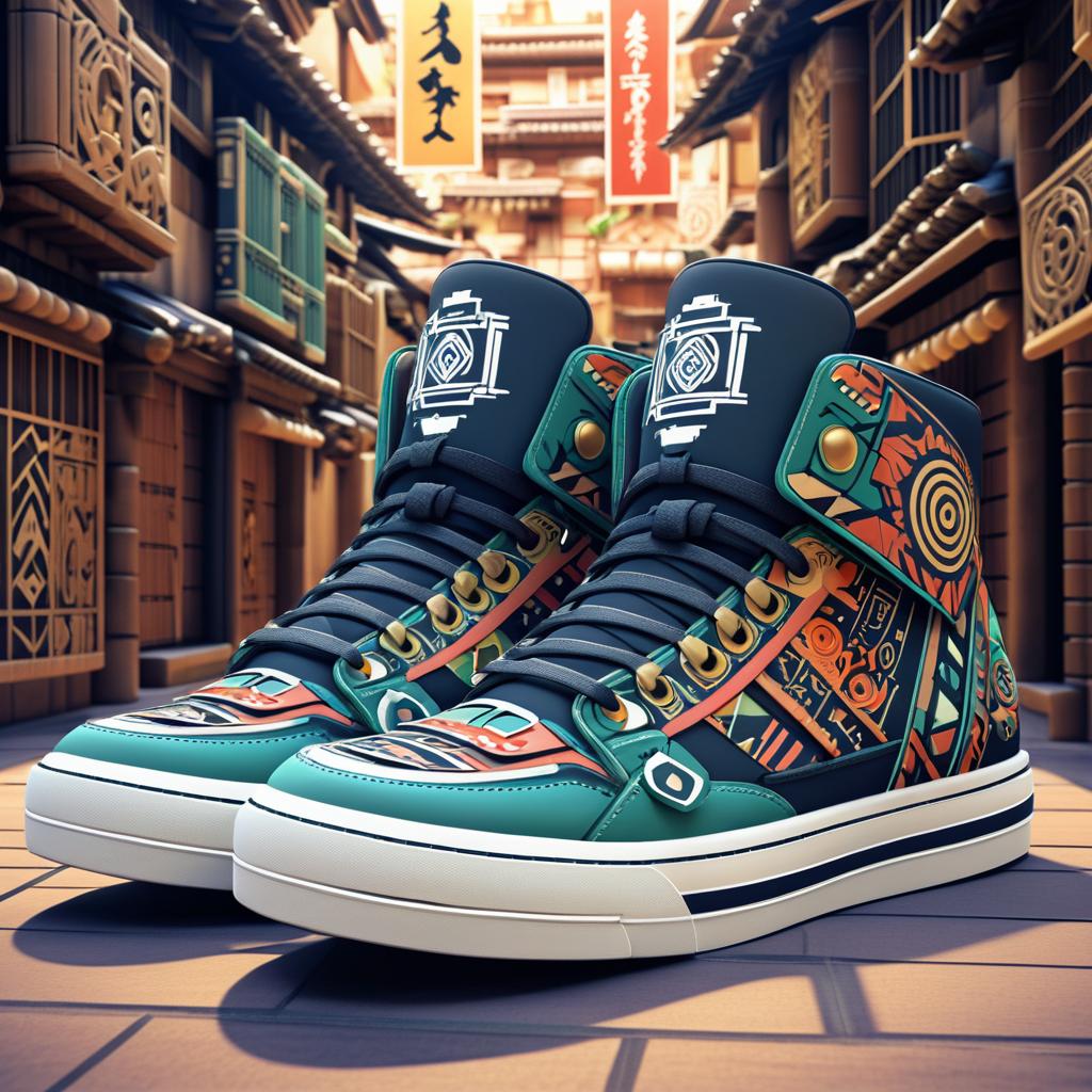 Urban Fantasy JRPG Sneaker Design