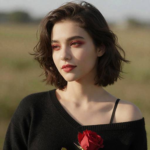 Realistic Outdoor Portrait of Girl