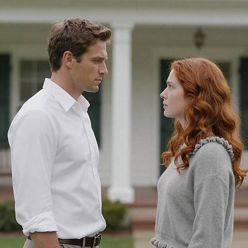 Outdoor Portrait of a Couple in Thought