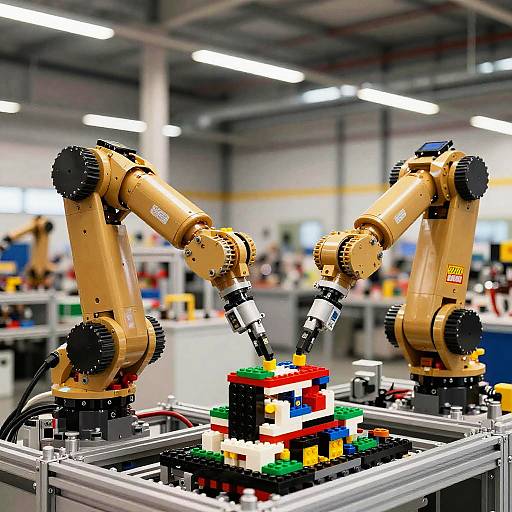 High-Tech Lego Factory Robots