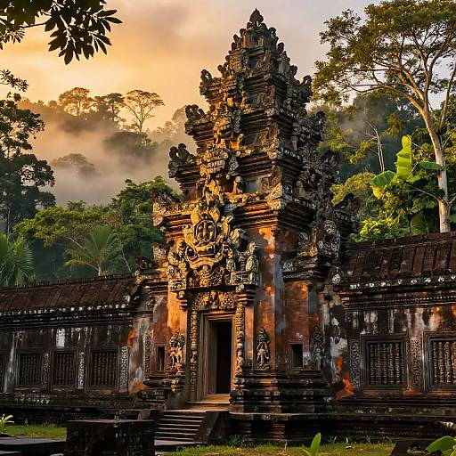 Llasa Ancient City Ruins at Sunset