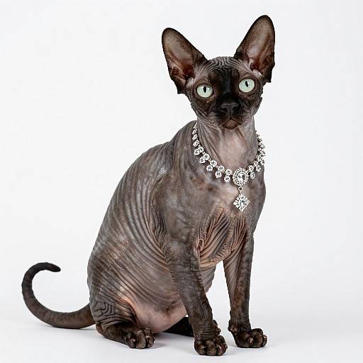 Glamorous Oregon Rex Cat Portrait