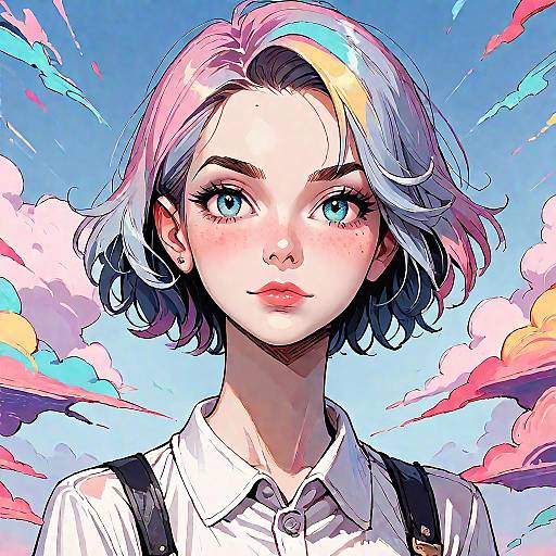 Anime Girl Character Illustration