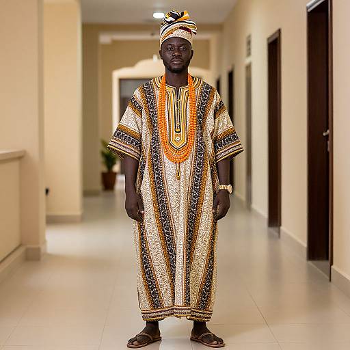 Igbo Traditional Dance Costume Portrait