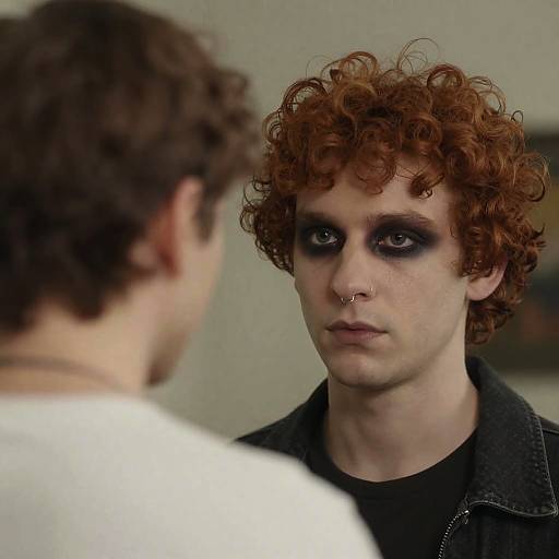 Intense Conversation Between Two Men