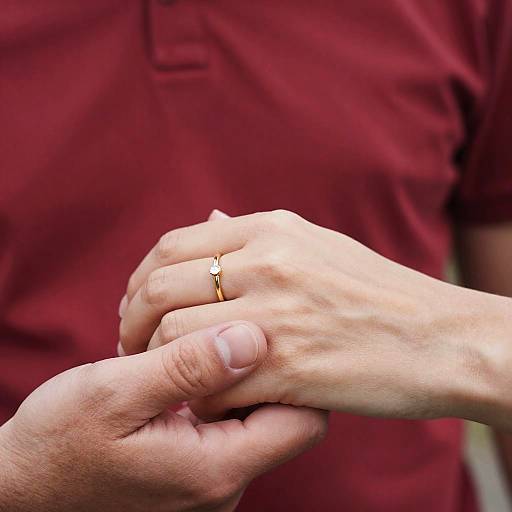 Intimate Hands Holding Close-Up