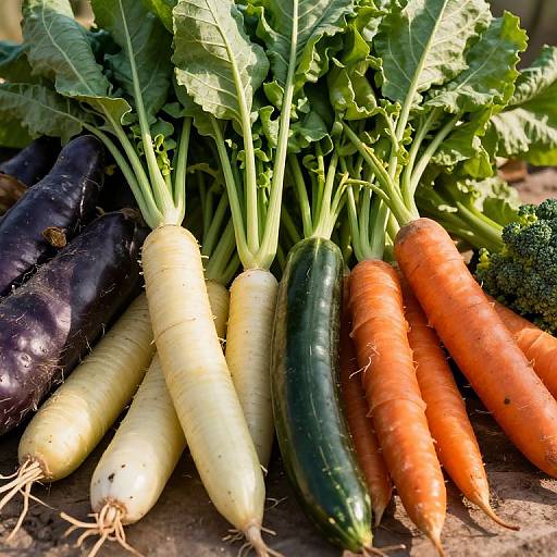 Rustic Farm Fresh Vegetables Display