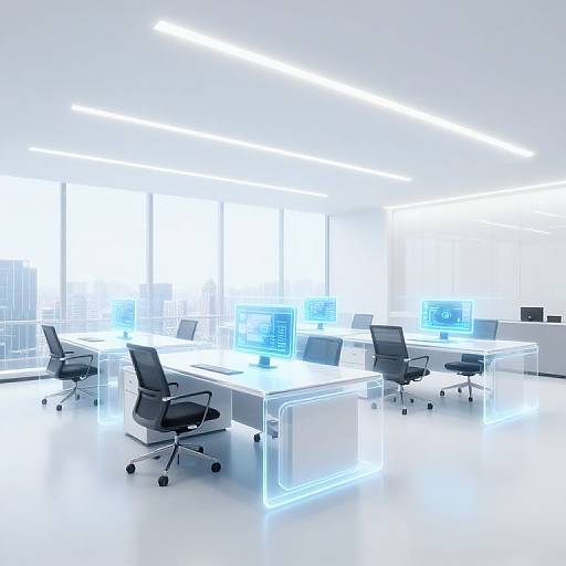 Futuristic Corporate Office Interior