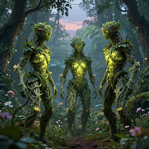 Ethereal Humanoid Plant Creatures