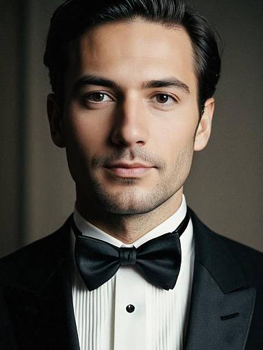 Man in Wedding Tuxedo Close-Up