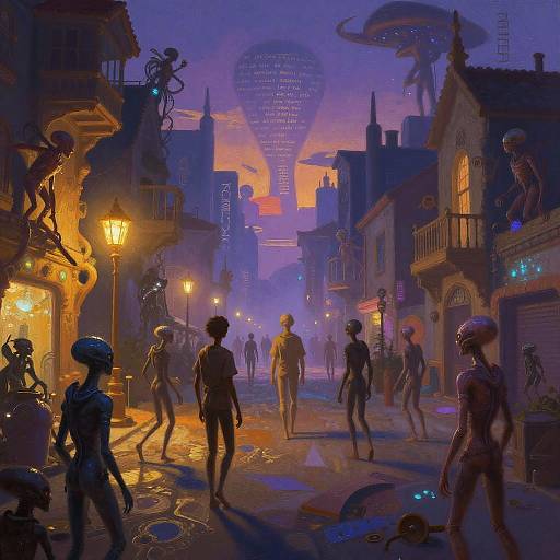 Cosmic Poets in Alien Twilight