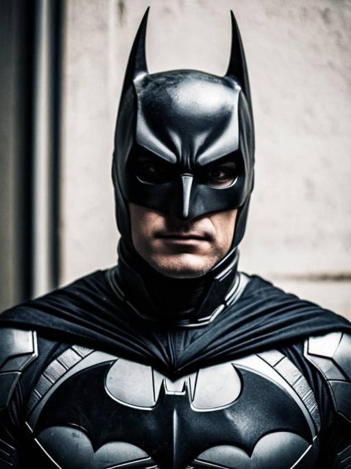 Photorealistic Batman Cosplay Portrait