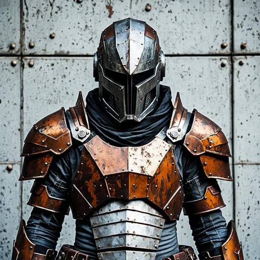 Cosplay Rusted Metal Armor Costume