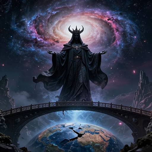 Mysterious Godking Between Worlds