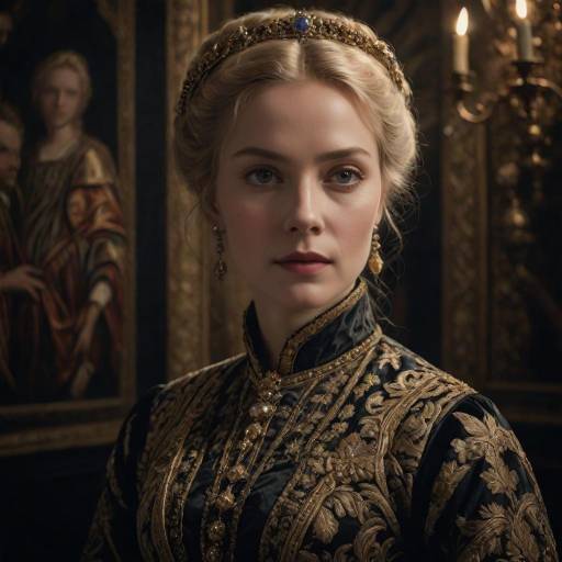 Intricate Portrait of a Russian Noblewoman