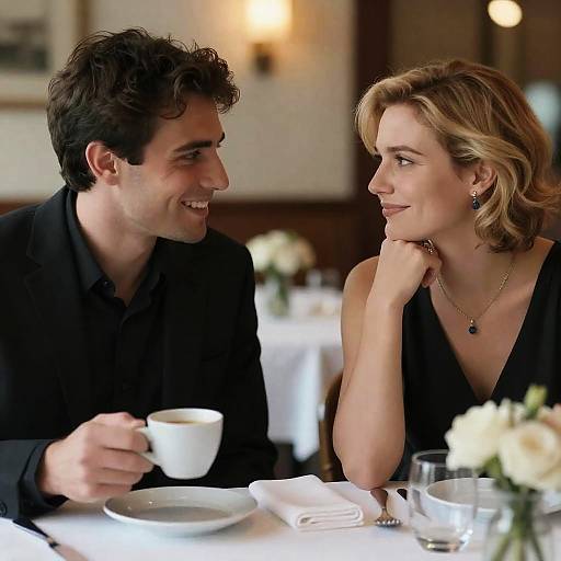 Elegant Restaurant Portrait of a Couple