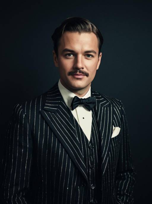 Man in Gatsby Party Costume
