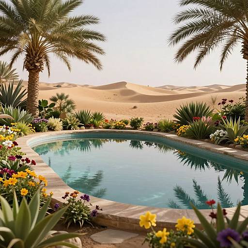 Peaceful Oasis Desert Sanctuary