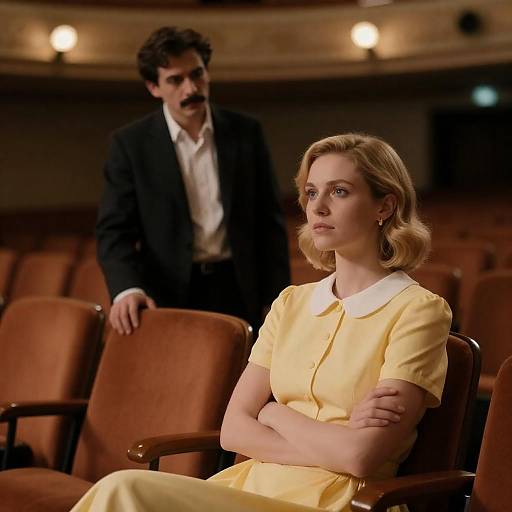 Dim Theater: Woman in Yellow Dress