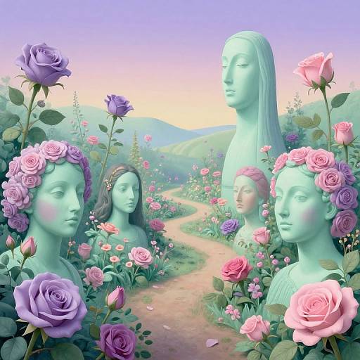 Surreal Ant's-Eye View Garden