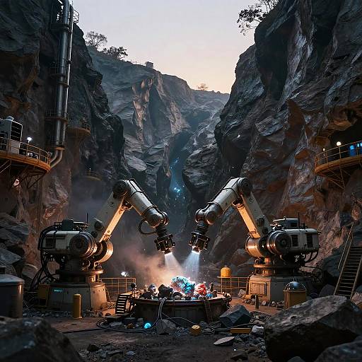 Futuristic Mining Operation in Graben