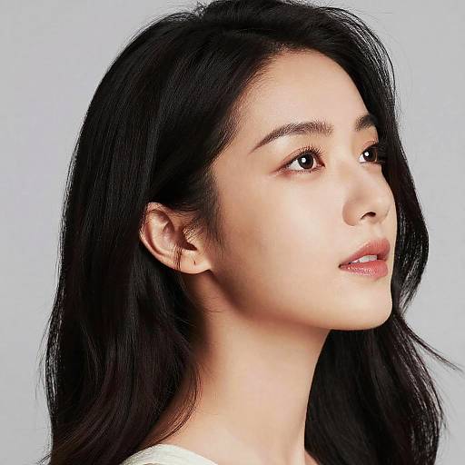 Serene East Asian Portrait in Soft Light