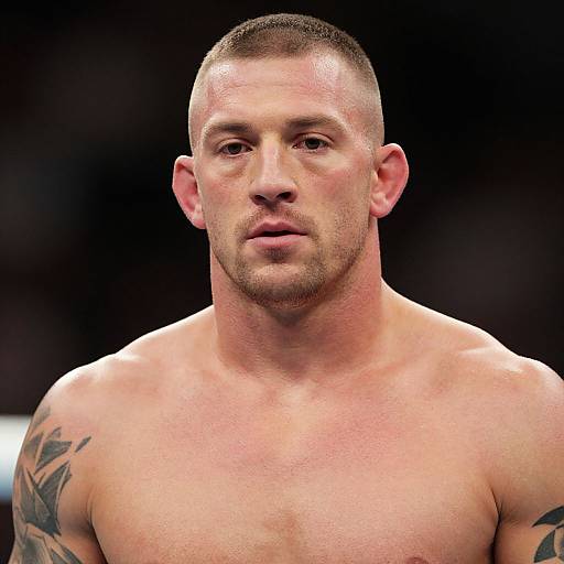 Close-Up of Tattooed Man