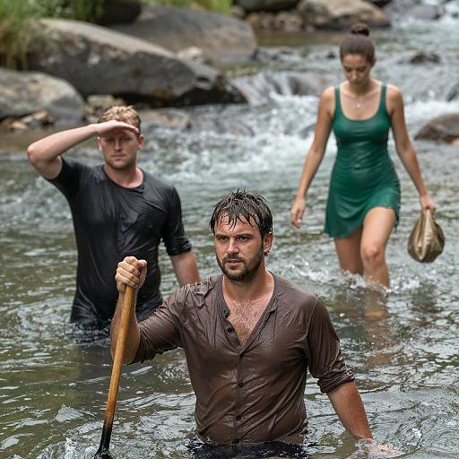 River Adventure with Three Friends
