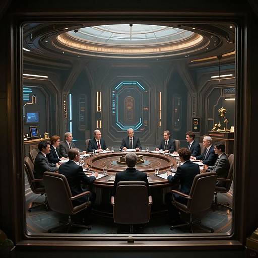 Cyberpunk Citadel Roundtable Gathering