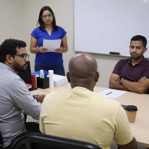 Business Meeting Dynamics in an Office