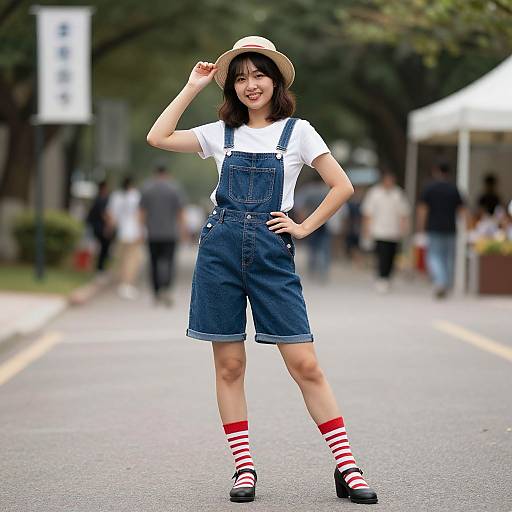 Vintage Sock Hop Costume Portrait