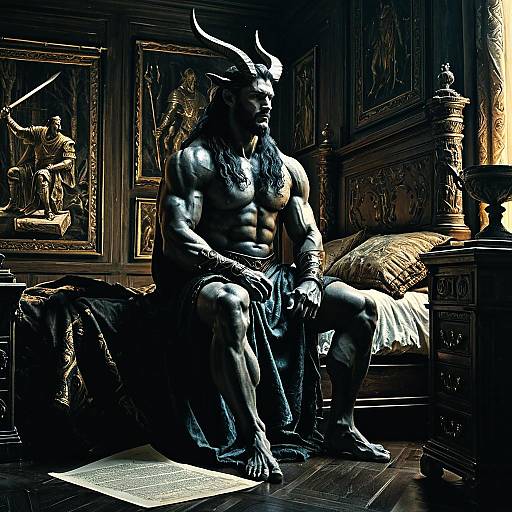 Fierce Noble Centaur in Study