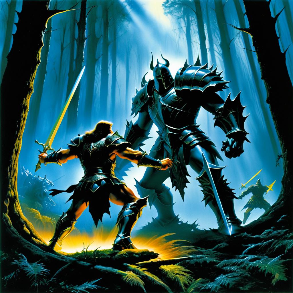 Knight vs Giant: Dark Forest Showdown