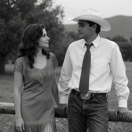 Rustic Love in Black-and-White Photography