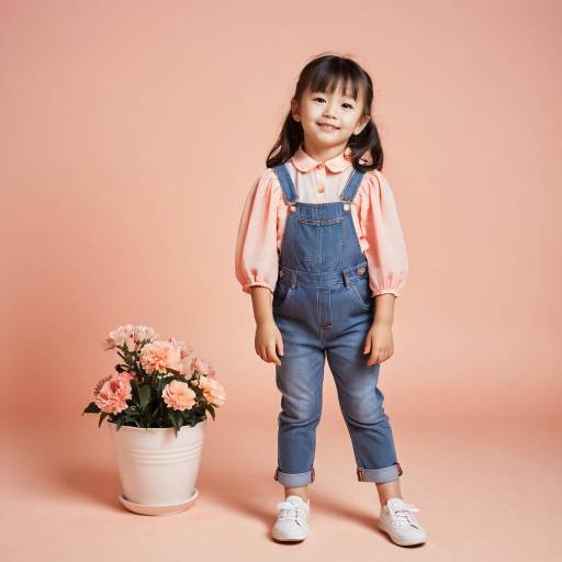High Fashion Delight: Young Girl Portrait