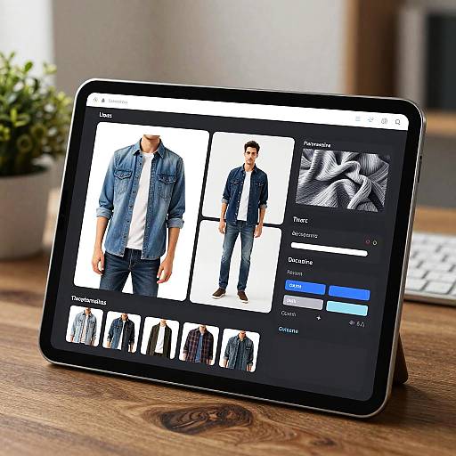 Futuristic 3D Clothing Editor App
