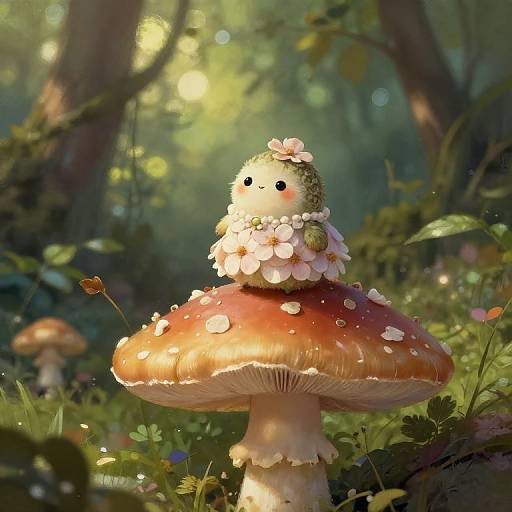 Thumballina on Giant Mushroom