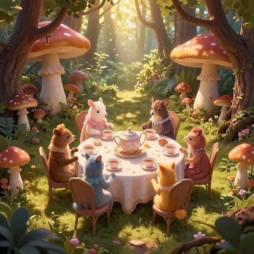 Surreal Enchanted Forest Tea Party