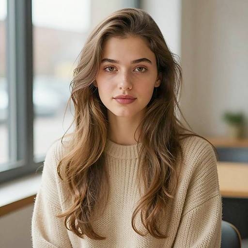 Calm Portrait of a Young Woman