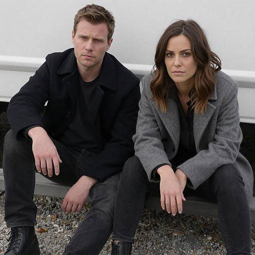 Intimate Moment by the Gravel Road